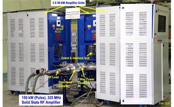 Fig.12 : 150 kW, 325 MHz solid-state RF amplifier