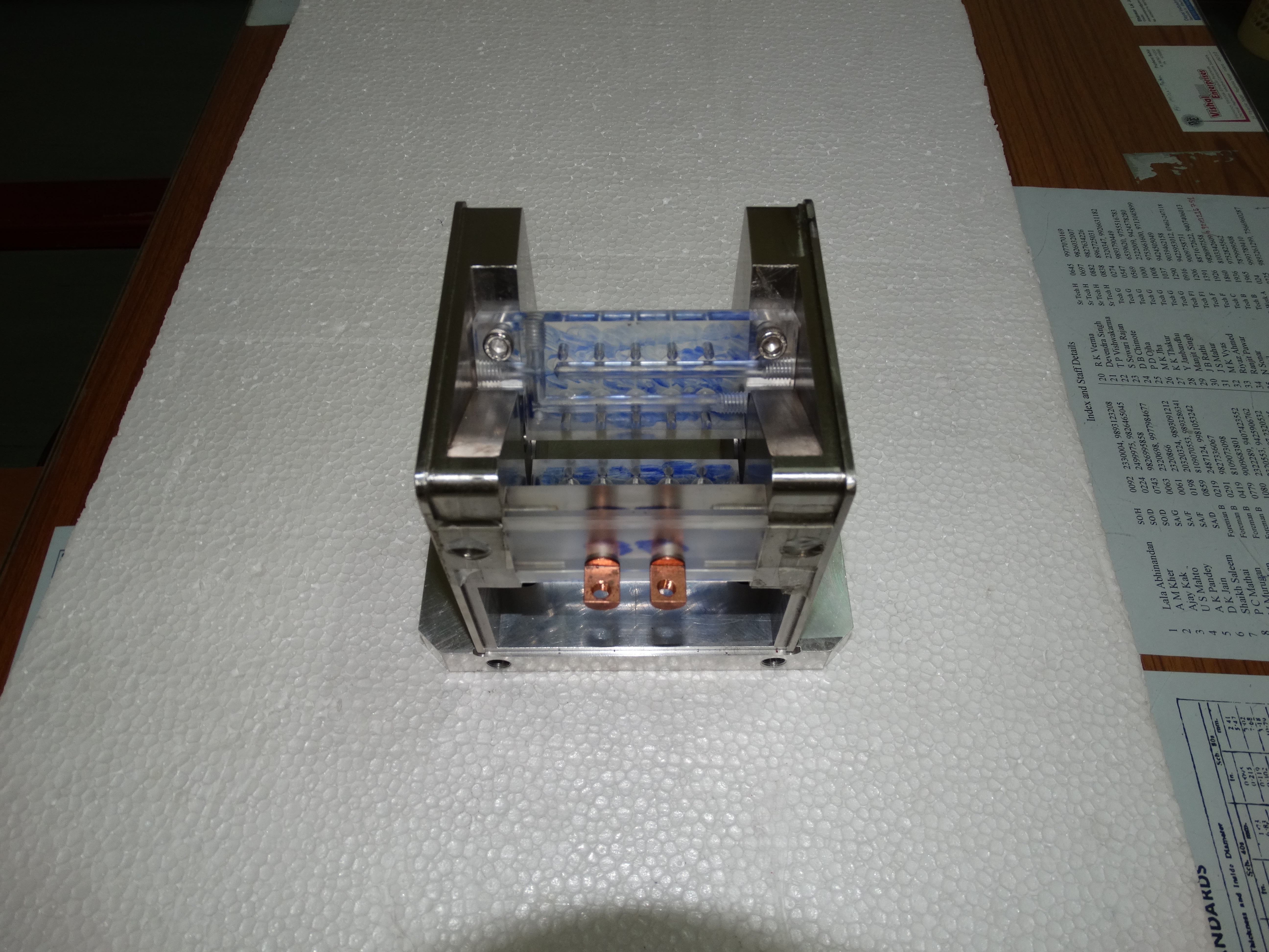 Diode mounting disks and Assembly of Green dazzler laser